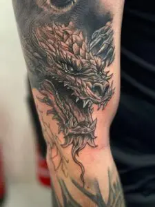 realism dragon tattoo Essex