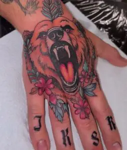 colour hand tattoo Essex