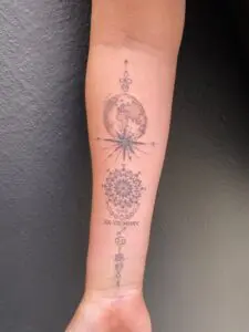 Geometric arm tattoo Essex