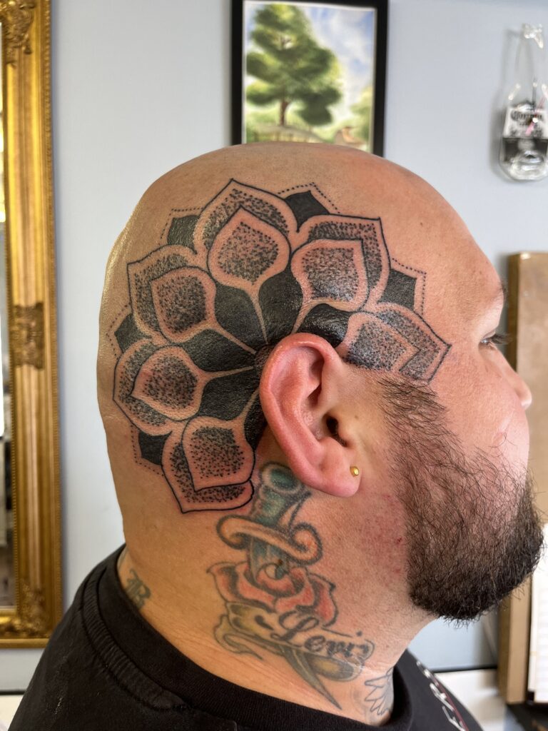 head mandala tattoo