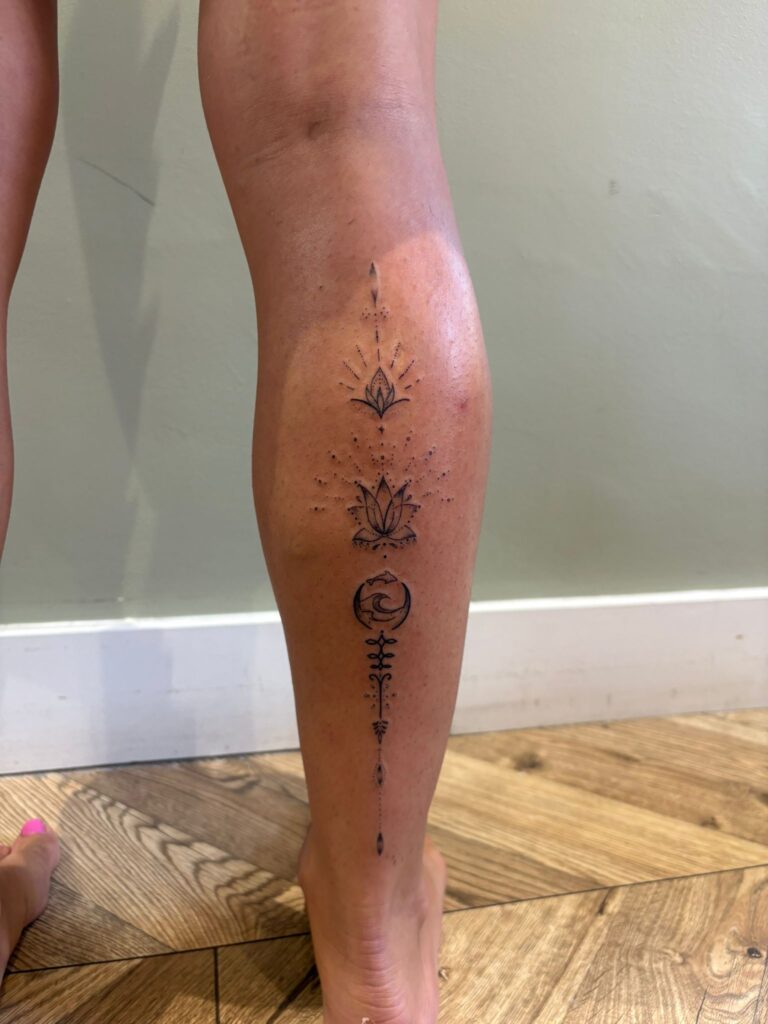 Calf tattoos in Essex
